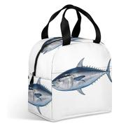 Tuna Thunnus - Borsa per il pranzo per adulti, a tenuta stagna, isolata, con cerniera e tasche multiple, grande capacità, per ufficio, lavoro, picnic