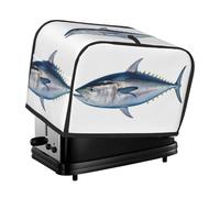 Tuna Thunnus Coperture per tostapane a 2 fette di copertura trapuntata per tostapane copertura antipolvere piccola copertura lavabile per elettrodomestici per il pane protettivo per cucina piccoli