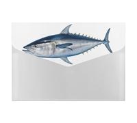 Tuna Thunnus - Organizer per documenti a fisarmonica, con 6 tasche, espandibile, con etichette, cartelle da viaggio in plastica con chiusura a scatto, 33 x 23 cm