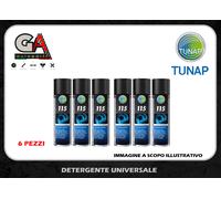 Tunap 115 pulitore freni manutenzione disco freno detergente universale 6 pezzi