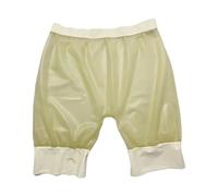 TUNAYI Latex Trouser Pajama Trousers Transparent Pants Latex Fetish Unisex -F-XL-Transparent with White