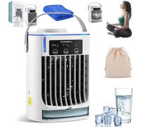 Tundra Freeze Portable Ac, Tundra Freeze - 2025 New 3-in-1 Mini Air Cooler, TundraFreeze Air Cooler with 3 Wind Speeds and 3 Mist Adjustment, 500ml Large Water Tank for Home, Office, Bedroom (1 Pcs)