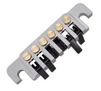 Tune di Chitarra Elettrica O Matic Ponte Pieta Piatta Piena Roller Sheddles Style per Compatibile con Les (SILVER)