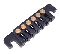 Tune di Chitarra Elettrica O Matic Ponte Pieta Piatta Piena Roller Sheddles Style per Compatibile con Les (BLACK)
