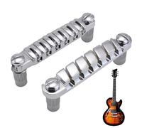 Tune O Matic Saddle Bridge, Quick-Change Chitar Tailpiece, Precision Lega Costruzione, Stabile String Tuning, Smooth Vibration Transfer, Perfect for Concerts, Recording
