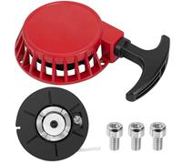 Tunejoy Avviamento Strappo Moto Avviamento Accensione Minimoto Easy Pull Starter in Alluminio per Mini Pocket Dirt Bike Minimoto ATV Quad 2 Tempi 47cc 49cc Rosso