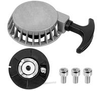 Tunejoy Avviamento Strappo Moto Avviamento Accensione Minimoto Easy Pull Starter in Alluminio per Mini Pocket Dirt Bike Minimoto ATV Quad 2 Tempi 47cc 49cc Argento