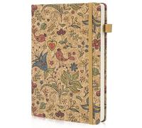 Tunejoy Kmbcove Taccuino A5 Portatile Diario di Viaggio Copertina Rigida con Pagine Bianche Retro Sketchbook Registrazioni 100 Fogli (200 Pagine)