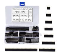 Tunejoy Pin Headers 2.54mm Straight Single Row PCB Board Femmina Pin Header Socket Connector Strip per Arduino Prototype Shield 120 Pezzi