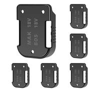 Tunejoy Supporti Batteria per Makita 18V Supporto per Batteria per Clip da Cintura con 20 Viti per BL1860 BL1850 BL1820 BL1815N BL1840 BL1830 6 Pezzi