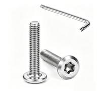 Tunejoy Viti a Testa Piatta Torx M3 x 20 mm Vite a Testa Esagonale Bulloni in Acciaio Inox A2 V2A Bulloni per Mobili con Chiavi a T10 Filettatura Completa 30 Pezzi