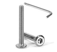 Tunejoy Viti a Testa Piatta Torx M4 x 30 mm Vite a Testa Esagonale Bulloni in Acciaio Inox A2 V2A Bulloni per Mobili con Chiavi a T20 Filettatura Completa 20 Pezzi