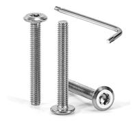 Tunejoy Viti a Testa Piatta Torx M4 x 30 mm Vite a Testa Esagonale Bulloni in Acciaio Inox A2 V2A Bulloni per Mobili con Chiavi a T20 Filettatura Completa 30 Pezzi