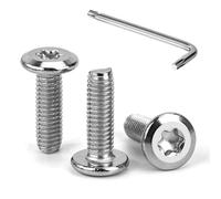 Tunejoy Viti a Testa Piatta Torx M6 x 20 mm Vite a Testa Esagonale Bulloni in Acciaio Inox A2 V2A Bulloni per Mobili con Chiavi a T30 Filettatura Completa 30 Pezzi