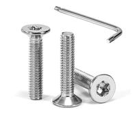 Tunejoy Viti a Testa Svasata M4 x 20 mm Vite Torx Bullone a Macchina in Acciaio Inox A2 V2A Viti a Testa Piatta con Chiavi a T20 Filettatura Completa 30 pezzi