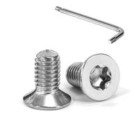 Tunejoy Viti a Testa Svasata M6 x 12 mm Vite Torx Bullone a Macchina in Acciaio Inox A2 V2A Viti a Testa Piatta con Chiavi a T30 Filettatura Completa 20 pezzi