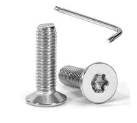 Tunejoy Viti a Testa Svasata M8 x 30 mm Vite Torx Bullone a Macchina in Acciaio Inox A2 V2A Viti a Testa Piatta con Chiavi a T40 Filettatura Completa 20 pezzi
