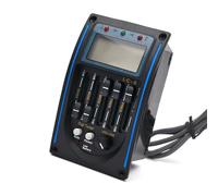 Tuner 5 bande, equazione preamplificatore, pickup per chitarra acustica, struttura ABS, adatto per chitarra, eccellente qualità del suono