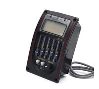 Tuner 5 bande, equazione preamplificatore, pickup per chitarra acustica, struttura ABS, adatto per chitarra, eccellente qualità del suono