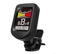 Tuner Chromatic Guitar 360° Clip ABS Nero