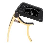 Tuner di Chitarra e Capo di Chitarra, Duause Guitar Capo Tuner con Display LCD, e Sintonizzatore Set Quick Change Capos con Picchi di per