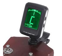 Tuner Mini Rotatabile a 360 ° con Display LCD per Violino di Bassi di Chitarra, Sintonizzatore di Accessori per Piccoli Strumenti Portatili Ukulele Sintonizzatore