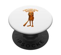 Tung Tung Sahur Italiano Brainrot Meme Strano Umorismo PopSockets PopGrip Adesivo