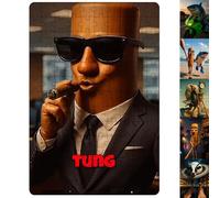 Tung Tung Tung Sahar, Puzzle di Carte, Italian Brainrot Animals Puzzle Giocattolo, Tour Puzzle in Famiglia, Serate di Giochi, Puzzle di Carta Come Regali per Gli Amici
