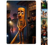 Tung Tung Tung Sahar, Puzzle di Carte, Italian Brainrot Animals Puzzle Giocattolo, Tour Puzzle in Famiglia, Serate di Giochi, Puzzle di Carta Come Regali per Gli Amici