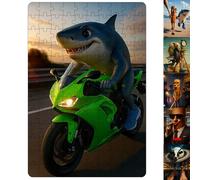 Tung Tung Tung Sahar, Puzzle di Carte, Italian Brainrot Animals Puzzle Giocattolo, Tour Puzzle in Famiglia, Serate di Giochi, Puzzle di Carta Come Regali per Gli Amici