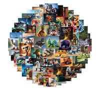Tung Tung Tung Sahur Adesivi Anime Lirili Larila Boneca Ambalabu Graffiti Animali Adesivi 80PCS Vinile Impermeabile Adesivi per Scrapbooking Skateboard, Regali per Adolescenti Adulti