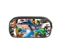 Tung Tung Tung Sahur Anime Pencil Case, Astuccio 3D per bambini, grande capacità, Astuccio per gli amanti dei cartoni animati, ragazzi e ragazze,Style 10
