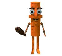 Tung Tung Tung Sahur Building Blocks,Italian Brainrot Figures,Tralalero Tralala Building Blocks,Building Toy Set,Collectible Figure,For Collection and Decoration (Tung Sahur)
