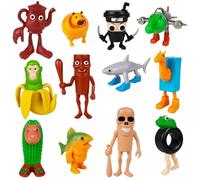 Tung Tung Tung Sahur Figure (8/12/18) pezzi, set di action figure Brainrot italiane stampate in 3D Tralalero Tralala, decorazione creativa per la casa e figurine da collezione per fan, colleghi, amici