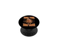 Tung Tung Tung Sahur Italian Brainrot Meme (SU DIETRO) PopSockets PopGrip Adesivo