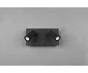 Tunga barra 2 spots led orientabili antracite da esterno l. 23cm ip54 Moderno Le