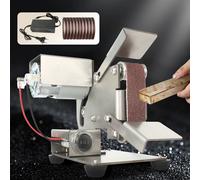 TUNGFULL Mini Rettificatrice a Nastro Affilatrice per Utensili Levigatura Levigatura Levigatrice Elettrica Lucidatrice per Casa Fai da Te