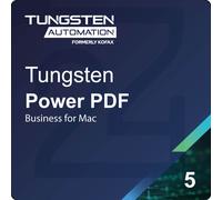 Tungsten Power PDF 5 Business for Mac EDU Nuovo Acquisto 100 - 199 User