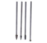 Tungsten Steel Cutting Burr Set | 6mm Shank for Woodworking/Carving/Engraving | High - Speed 6000 RPM for Metal & Wood | 4 - Piece Pro - Grade Cutting File Kit