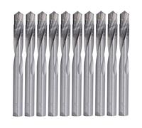 Tungsten Steel End Mill Cutter 10Pcs Set | High Hardness & Robust CNC Router Bits | No Burr Cutting for Metal/Wood/PCB | 10mm Shank, Heat Treated