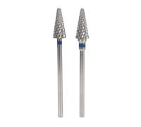 Tungsteno per trapano un perforazione a cono professionale a forma di unghie a forma di unghie per la modellatura delle unghie a pedicure manicure e la rimozione 2 pcs acciaio