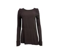 Tunic In Garment Dye ECRU Da Donna Marrone #3958 Senza Taglia NWT