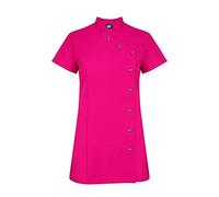 Tunica Black Beauty per Spa, Salone di Bellezza, Estetista, Manicure, Massaggiatrice - Uniforme Nera (Taglie 8-22), Rosa acceso, 44