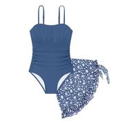 Tunica da Bagno per Bambine, con Pieghe, Stampata o Tinta Unita, Fresca e Leggera, Perfetta per coprirsi al Sole
