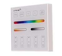 TUNICHX Telecomando RF Touch Panel 2.4G 4 Zone per RGB RGBW RGBCCT Controller WR01RF Telecomando RF Montaggio a parete Pannello intelligente Lavoro remoto con WB5 LM052 LM053 C03RF C04RF C05RF C03W