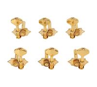 Tuning a Corda di Chitarra PEG METAL METAL Open Taste Kit Set di Testa del Set di Testa della Macchina Acoustic 6pcs (Oro)