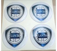 TUNING ADESIVO BORCHIE COPRIMOZZI 3M 3D X 4 PZ 50 mm LANCIA CENTER DECAL LOGO
