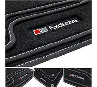 tuning-art A36 Exclusive Line Tappetini compatibile con Audi A4 B8 8K 2008-2015, Cucitura:Argento