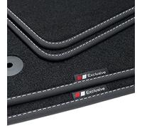 tuning-art BEF873 Tappetini per Kia Soul 2 2014-2024, Cucitura:Argento