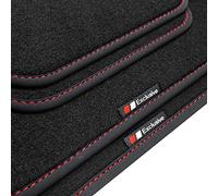tuning-art BEF967 Exclusive Line Tappetini per Mercedes Classe E W213/ S213 2016-2023, Cucitura:Rosso